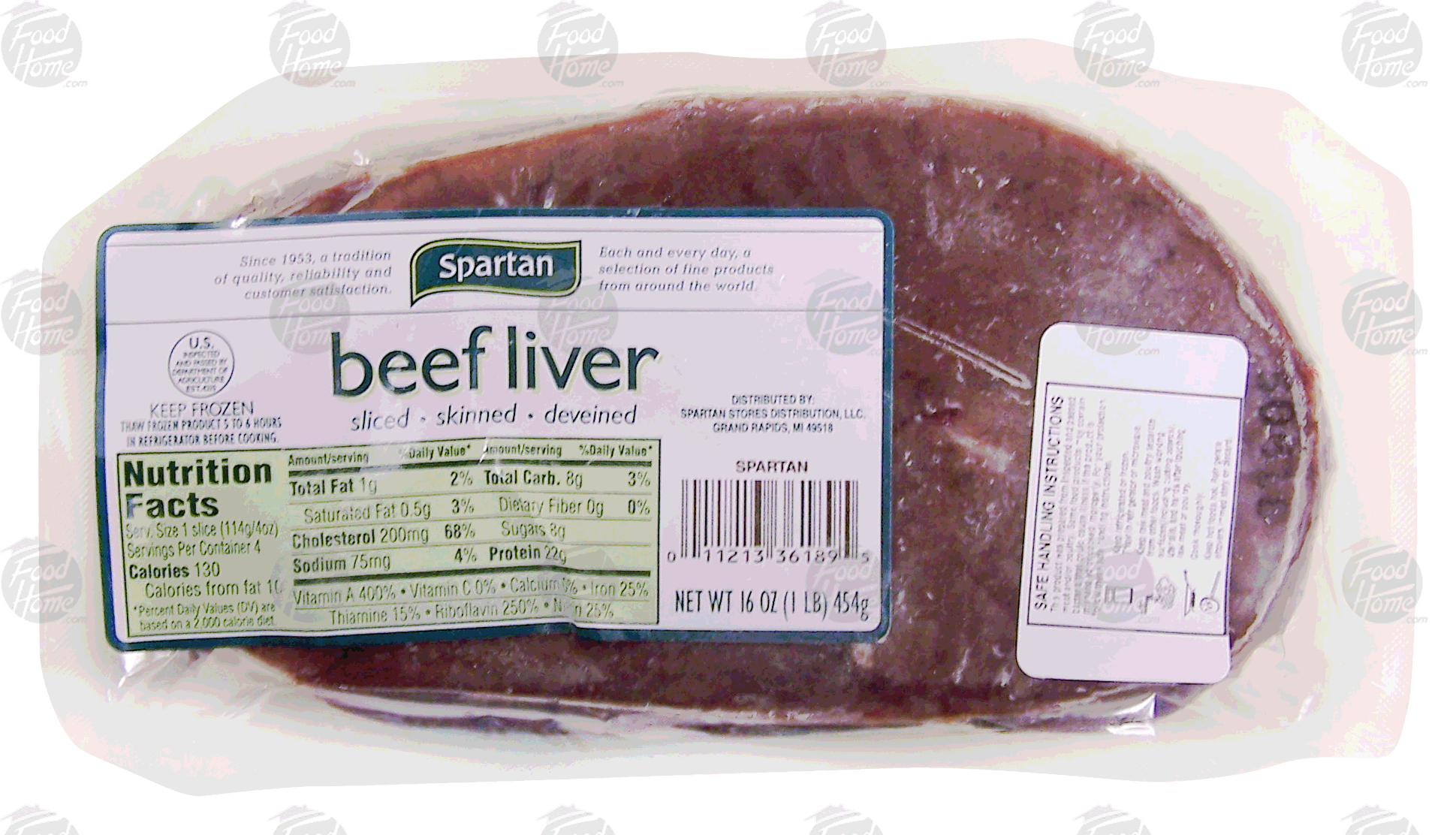 Spartan  beef liver, sliced, skinned, deveined Full-Size Picture